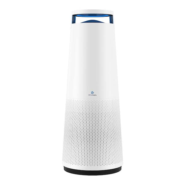 DH Lifelabs Sciaire Plus HEPA 426 sq. ft. HEPA-True Console Air Purifier in White with PlasmaShield Technology WiFi-Enabled
