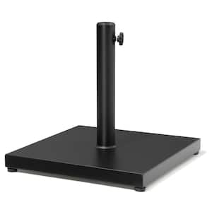 40 lb Heavy Duty Square Concrete Patio Umbrella Base in Black