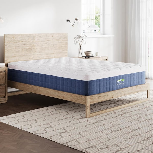 GHOSTBED Performance Queen Medium 14 in. Gel Memory Foam and Spring Hybrid Mattress in a Box