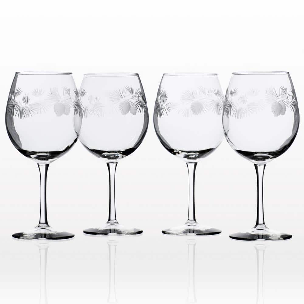 Rolf Glass Icy Pine 18 oz. Clear Balloon Wine (Set of 4) 207179-S4 - The  Home Depot