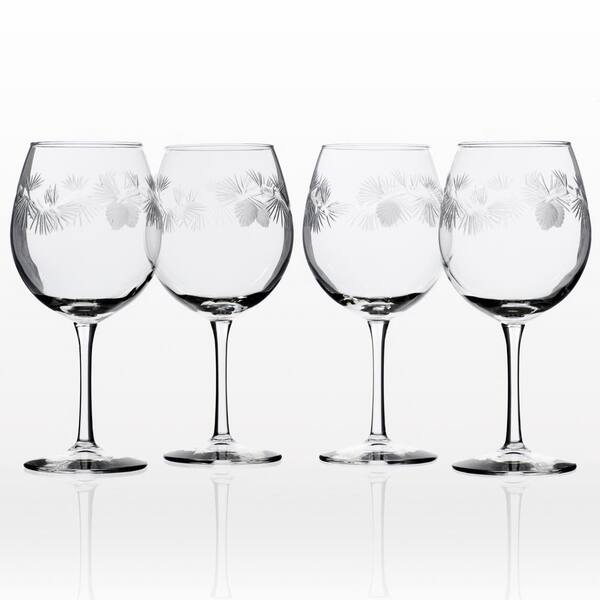 Rolf Glass Icy Pine 18 oz. Clear Balloon Wine (Set of 4)