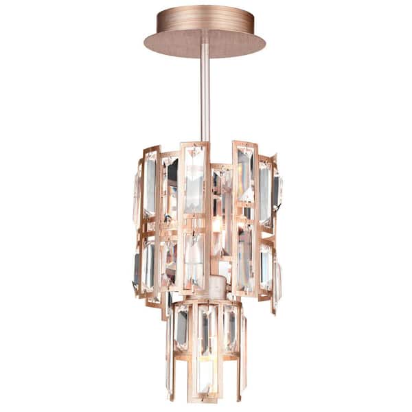 CWI Lighting Quida 3 Light Down Chandelier With Champagne Finish