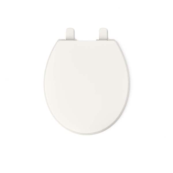 KOHLER Brevia Round Closed Toilet Front Toilet Seat with Q2 Advantage in Biscuit