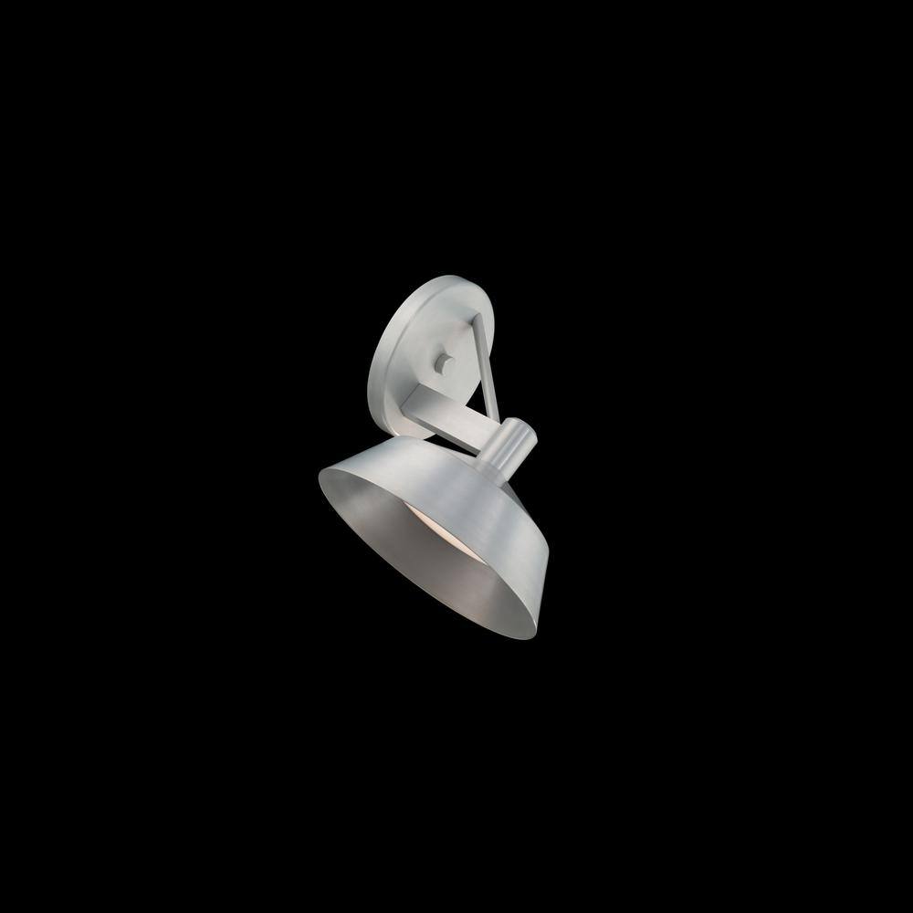 Brushed Aluminum White Acrylic Dimmable LED Wall Sconce