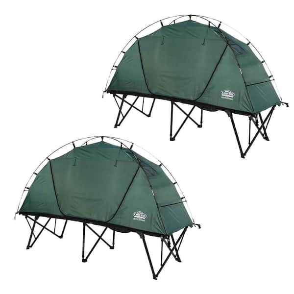 Kamp-Rite XL Standard Compact Collapsible Backpacking Camping Tent Cot (2-Pack)