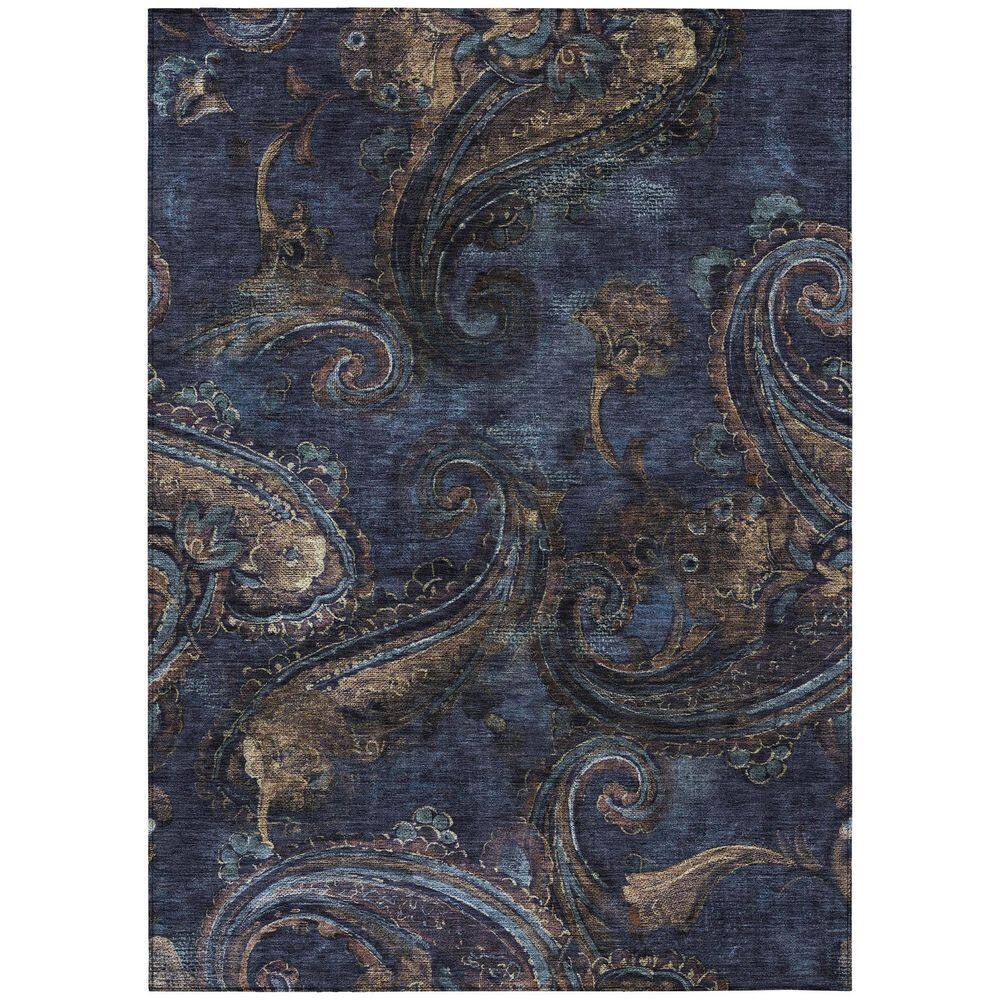 Chantille Machine Washable Indoor/Outdoor Abstract ACN2748 Navy 10 ft. x 14 ft. Area Rug price history on PriceWatchPro