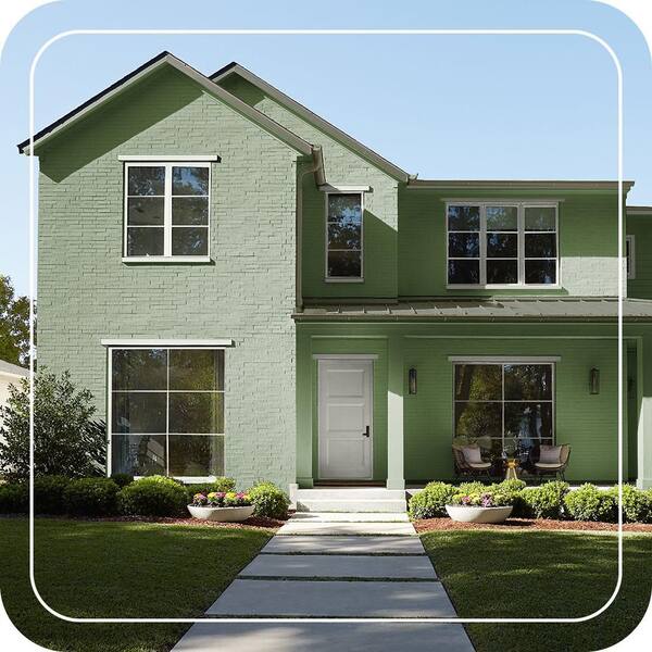 BEHR ULTRA 1 gal. #420D-7 Dill Pickle Flat Exterior Paint & Primer