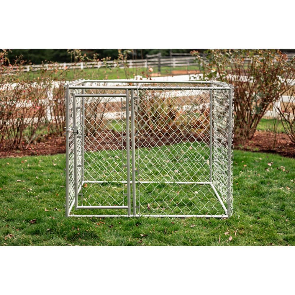 Lucky Dog Heavy Duty Galvanized Steel Chain Link Dog Kennel