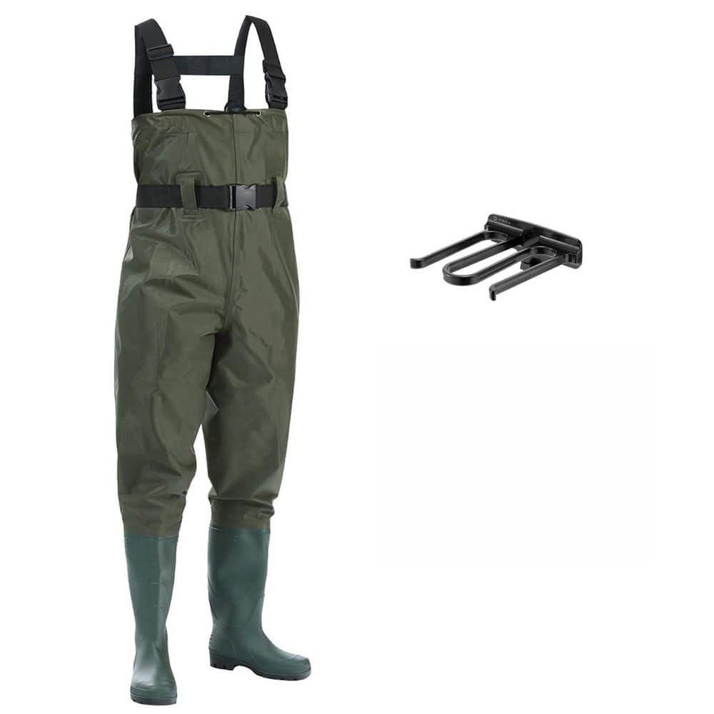 M11 2-Ply Nylon PVC Waterproof Insulated Chest Waders, Fishing Waders with Integrated Boots, Green (1-Pack) price history on PriceWatchPro