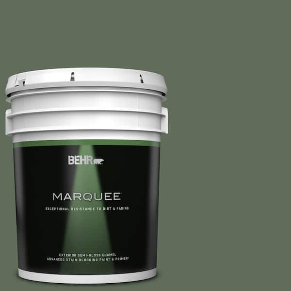 BEHR MARQUEE 5 gal. #PPU11-01 Royal Orchard Semi-Gloss Enamel Exterior Paint & Primer