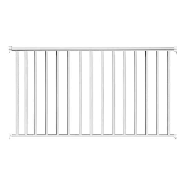 6 ft. x 36 in. White Aluminum Baluster Railing Kit