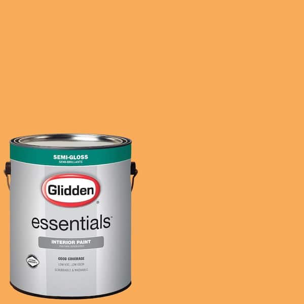 Glidden Essentials 1 gal. #HDGO54 Egyptian Sun Semi-Gloss Interior Paint