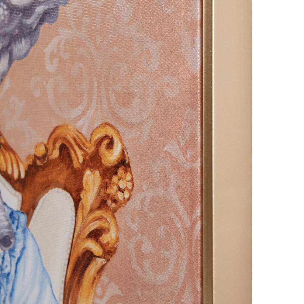 Queen Bridger Royal Cat Portrait in Gold Frame