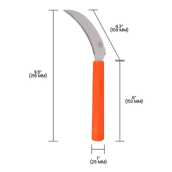 ZENPORT Stainless Steel Sickle A+ Grade Plastic Handle 43 in