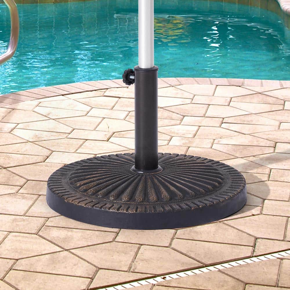 Reviews for Sonkuki 31 lbs. Round Resin Patio Umbrella Base in Bronze