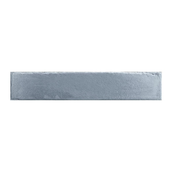 Ivox Simone Blue 3 in. x 16 in. Herringbone Glossy Porcelain Subway Wall Tile (7.1 sq. ft. /Case)