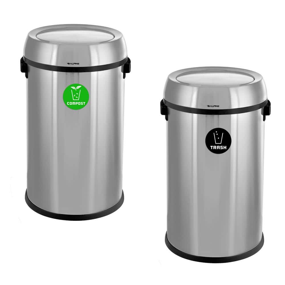 Kitchen Countertop Compost Bin With lid - Compost Bin - Galvanized decor  products manufacturer for home and garden