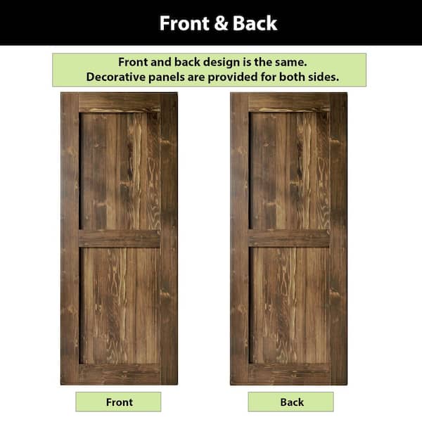 HOMACER 48 in. x 96 in. H-Frame Walnut Solid Natural Pine HOMACER 48 in. x 96 in. H-Frame Walnut Solid Natural Pine