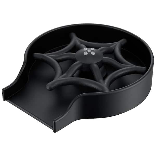 GAGALIFE 5 in. Glass Rinser Cup Washer for Kitchen in Matte Black