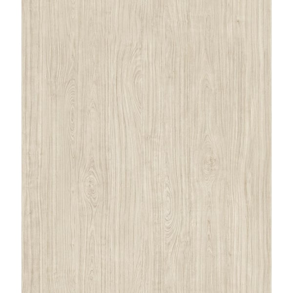RoomMates Brown Warm Cherry Wood Peel and Stick Vinyl Wallpaper Roll