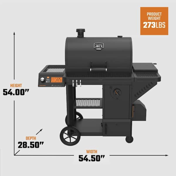 OKLAHOMA JOE'S Tahoma 1200 Amp DLX Auto-Feed Charcoal Grill and
