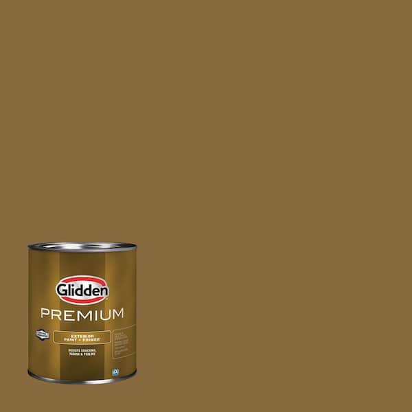Glidden Premium 1 qt. PPG1095-7 Shaker Peg Semi-Gloss Exterior Latex Paint