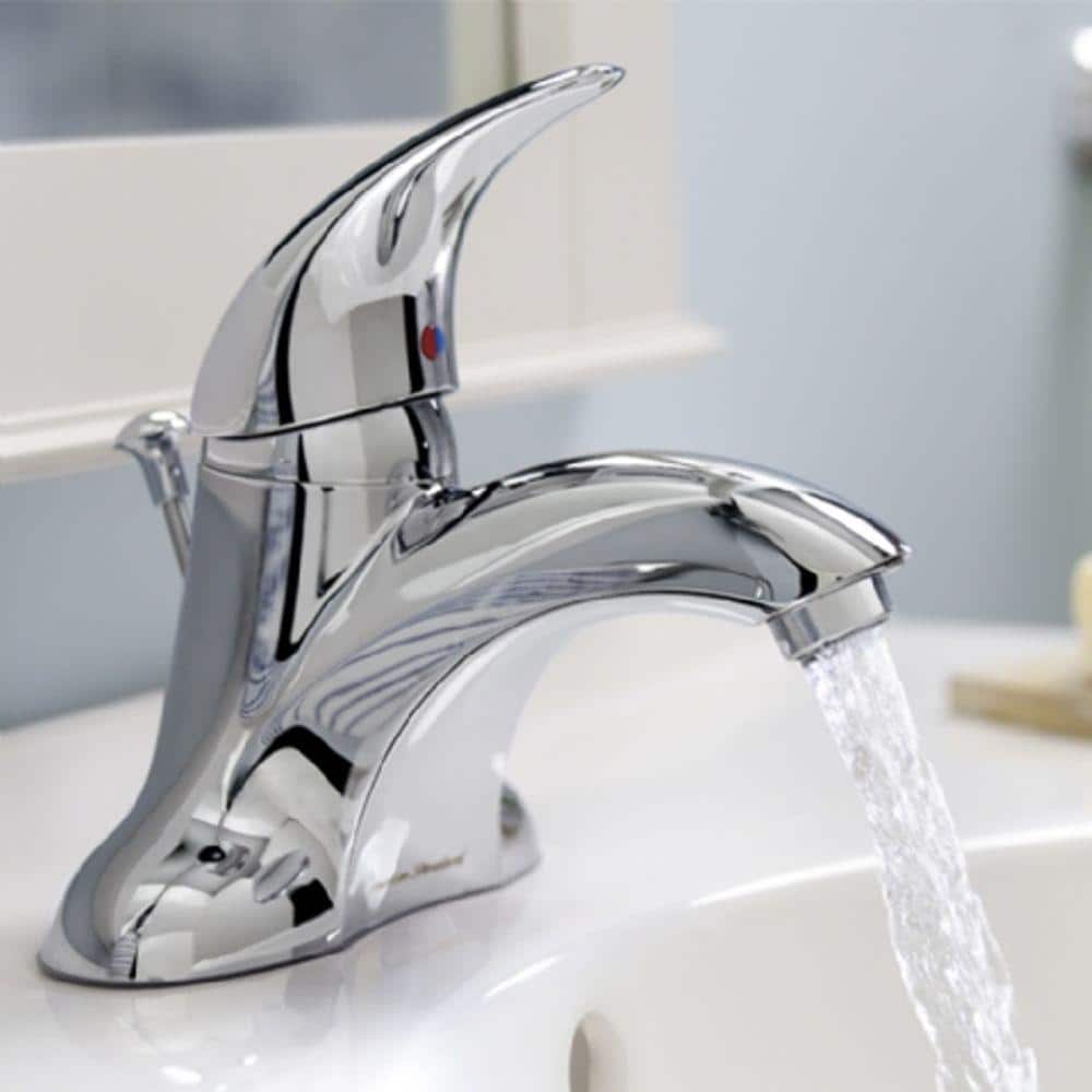 Reliant 3 Low-Arc Polished Chrome Bathroom Sink Faucet with Speed Connect Drain