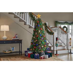 6.5 ft. Pre-Lit LED Festive Pine Artificial Christmas Tree