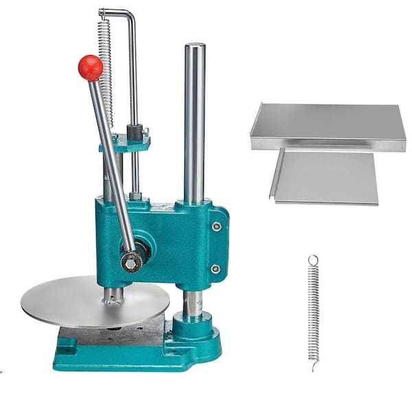 SVOPES Manual Pizza Dough Press Machine, 9.5 in. Stainless Steel Pizza Press, Adjustable Height Pastry and Chapati Maker