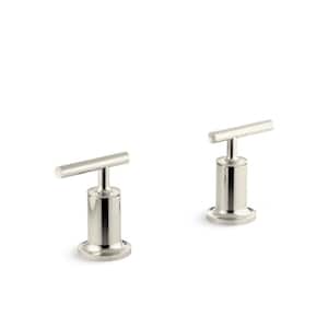 Purist Tub Faucet Handle Trim in Polished Nickel
