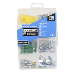 Hollow Wall Anchor Pack (118-Piece)