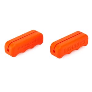 Soft Silicone Comfort Grip Handle, Small 2-pack in Orange
