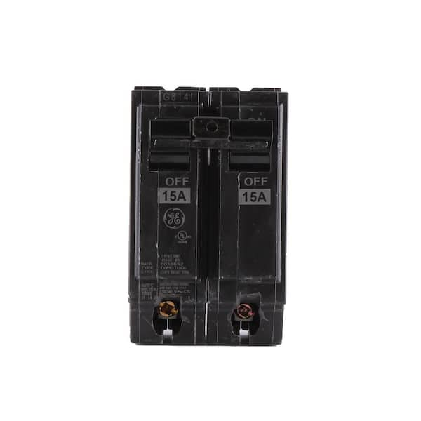 GE Q-Line 15 Amp 2 in. 2-Pole Circuit Breaker