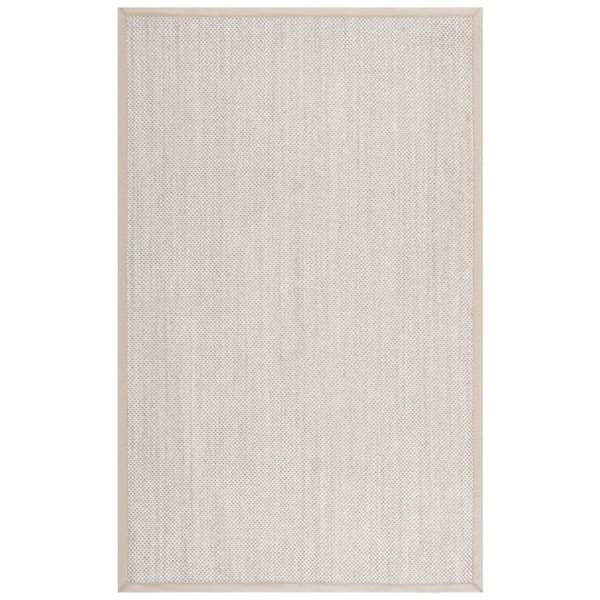 Natural Fiber 5 ft. x 8 ft. Marble/Beige Geometric Area Rug