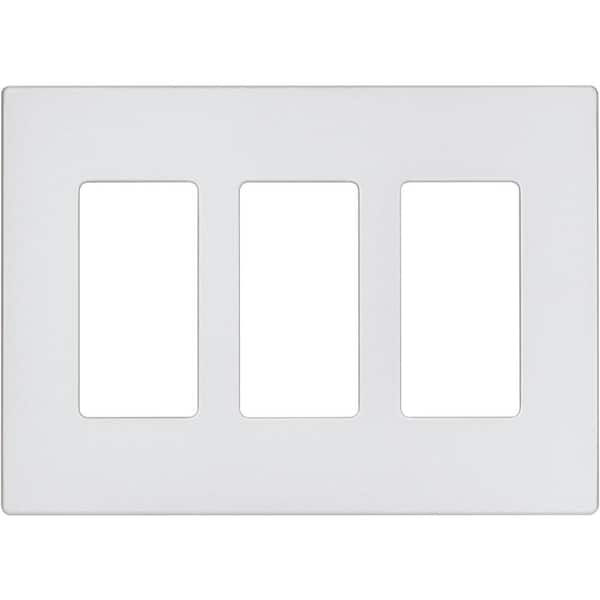 Eaton Gray 3-Gang Decorator/Rocker Wall Plate (1-Pack)