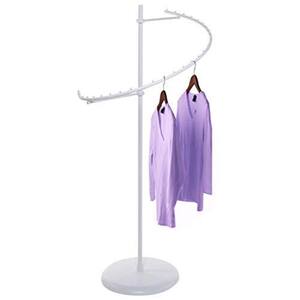 White Metal Clothes Rack 25 in. W x 67 in. H