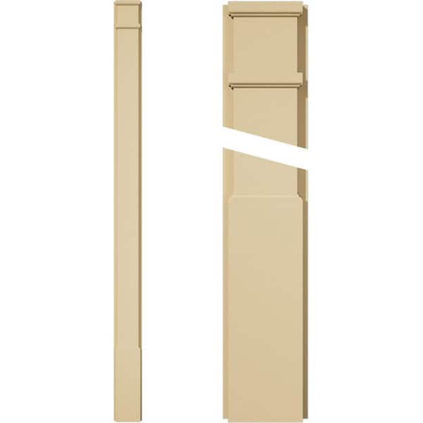 Ekena Millwork 2 in. D x 6 in. W x 90 in. L Primed Polyurethane Pilaster 1- Pack