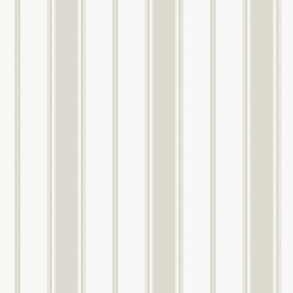 Smart Stripes 3 Taupe Heritage Stripe Matte Finish Non-Pasted Vinyl on Non-