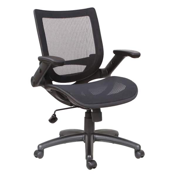 TygerClaw Mid Back Black Mesh Office Chair