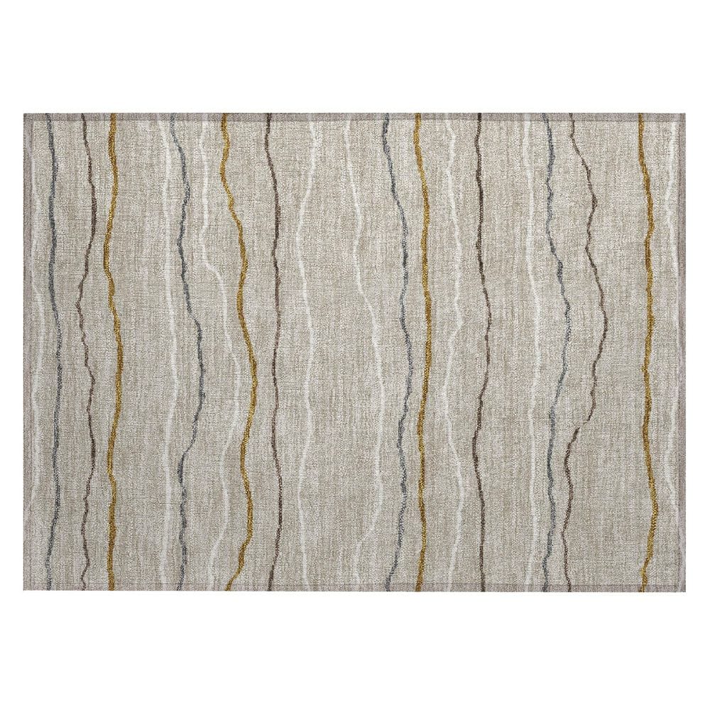 Chantille Machine Washable Indoor/Outdoor Abstract ACN2974 Beige 2 ft. x 3 ft. Accent Rug price history on PriceWatchPro