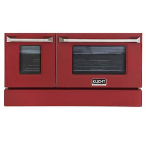 Oven Door and Kick-Plate 48 in. Red Color for KNG481 (Large and Small Ovens)