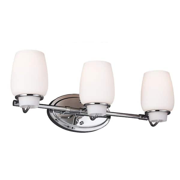 Generation Lighting Colby 3-Light Chrome Vanity Light