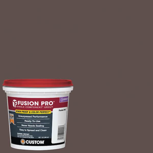 Custom Building Products Fusion Pro #647 Brown Velvet 1 qt. Single Component Grout