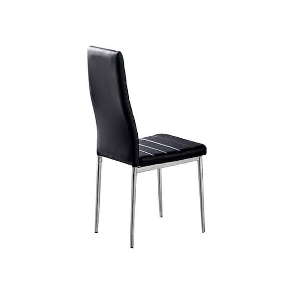 black monoblock chair