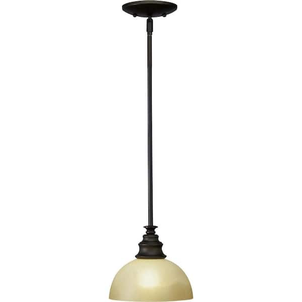 Rainier 1-Light Foundry Bronze Interior Pendant
