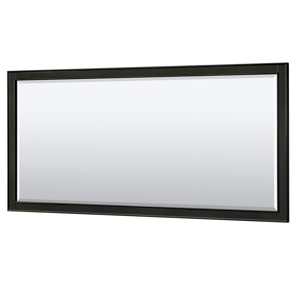 Deborah 70 in. W x 33 in. H Rectangular Framed Wall Bathroom Vanity Mirror in Dark Espresso price history on PriceWatchPro