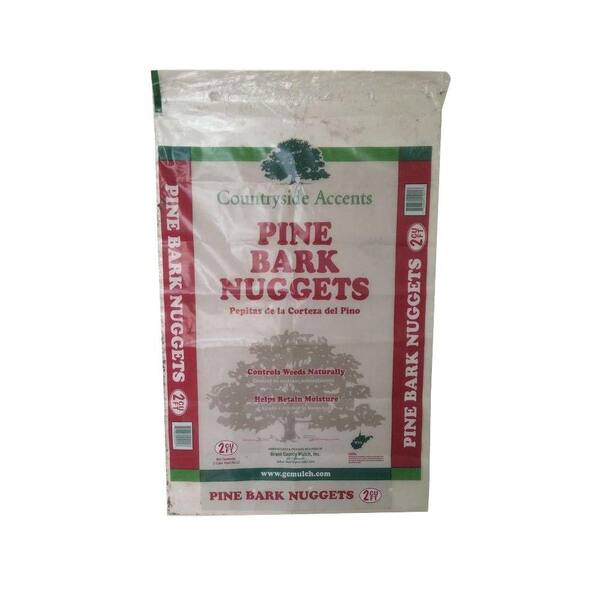 Ohio Mulch 2 cu. ft. Pine Bark Nuggets 332 The Home Depot