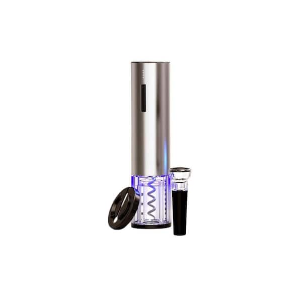Adrinfly Rechargeable Electric Wine Set-Aerator, Stainless Steel Vacuum Stoppers, Foil Cutter, and Bottle Opener