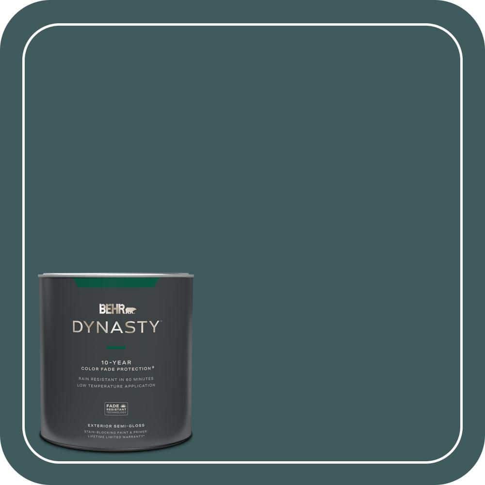 1 qt. #510F-7 Teal Forest Semi-Gloss Exterior Stain-Blocking Paint & Primer price history on PriceWatchPro
