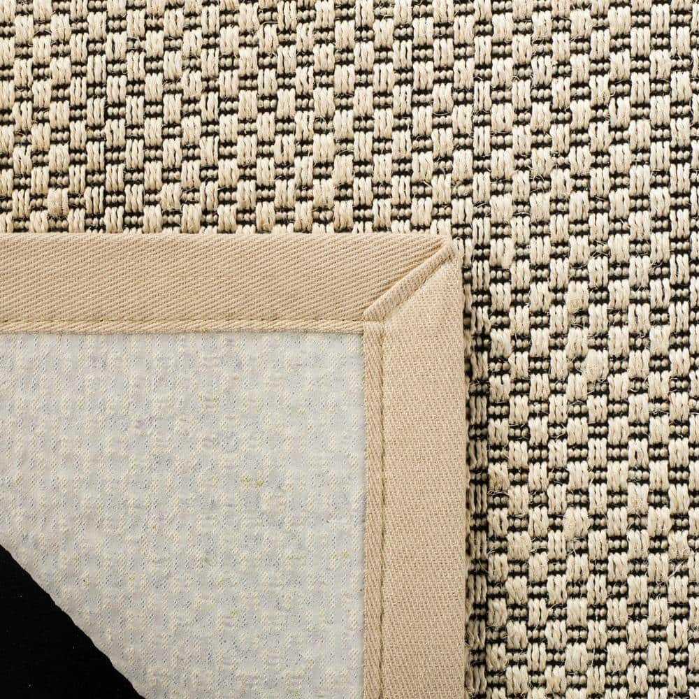 Handmade Black Cotton Flat Woven Area Rug, 9' x 12'